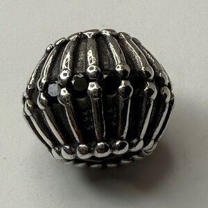 Pandora Retired Daydream Charm Black CZ ALE 925 Sterling Silver